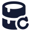 Datarecovery icon with solid rounded style