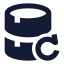 Datarecovery icon with solid sharp style