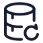 Datarecovery icon with stroke rounded style