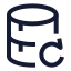 Datarecovery icon with stroke sharp style