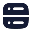 Database icon with solid rounded style