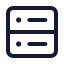 Database icon with stroke standard style