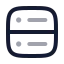 Database icon with twotone rounded style