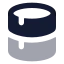 Database icon with bulk rounded style