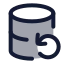 Databasebackup icon with duotone rounded style