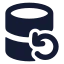 Databasebackup icon with solid rounded style