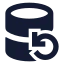 Databasebackup icon with solid sharp style