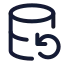Databasebackup icon with stroke standard style