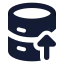 Databaseexport icon with solid standard style