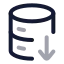Databaseimport icon with twotone rounded style