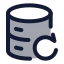 Databaserestore icon with duotone rounded style