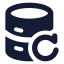 Databaserestore icon with solid standard style