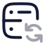 Databasesync icon with twotone rounded style
