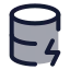 Databasezap icon with duotone standard style
