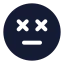 Dead icon with solid standard style
