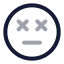 Dead icon with twotone rounded style