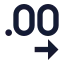 Decimalsarrowright icon with solid sharp style