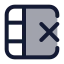 Deletecolumn icon with duotone standard style
