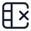 Deletecolumn icon with stroke standard style