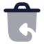 Deleteputback icon with bulk rounded style