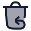 Deleteputback icon with duotone rounded style