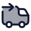 Deliveredsent icon with duotone rounded style