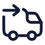 Deliveredsent icon with stroke rounded style