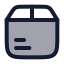 Deliverybox icon with duotone rounded style