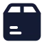 Deliverybox icon with solid standard style