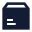 Deliverybox icon with solid sharp style