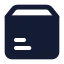 Deliverybox icon with solid standard style