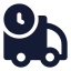 Deliverydelay icon with solid standard style