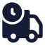 Deliverydelay icon with solid standard style