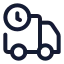Deliverydelay icon with stroke standard style