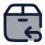 Deliveryreturn icon with duotone rounded style
