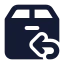 Deliveryreturn icon with solid standard style