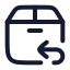 Deliveryreturn icon with stroke rounded style