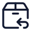 Deliveryreturn icon with stroke standard style