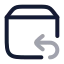 Deliveryreturn icon with twotone rounded style