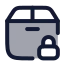 Deliverysecure icon with duotone rounded style
