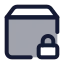 Deliverysecure icon with duotone standard style