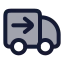 Deliverysent icon with duotone rounded style