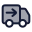 Deliverysent icon with duotone rounded style