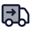 Deliverysent icon with duotone standard style