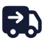 Deliverysent icon with solid rounded style