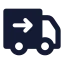 Deliverysent icon with solid standard style