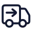 Deliverysent icon with stroke rounded style