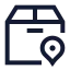 Deliverytracking icon with stroke sharp style