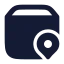 Deliverytracking icon with solid rounded style