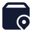 Deliverytracking icon with solid standard style